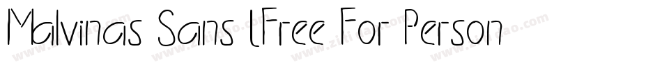 Malvinas Sans (Free For Personal Use)字体转换
